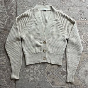 Aritzia Babaton Cropped Knit Cardigan